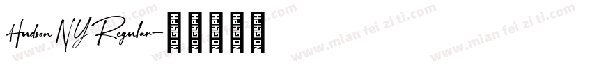 Hudson NY Regular字体转换